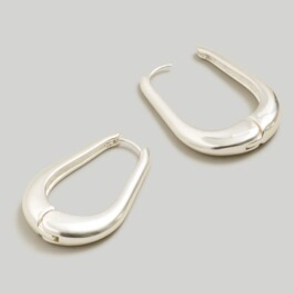 Madewell Droplet Large Hoop Earrings